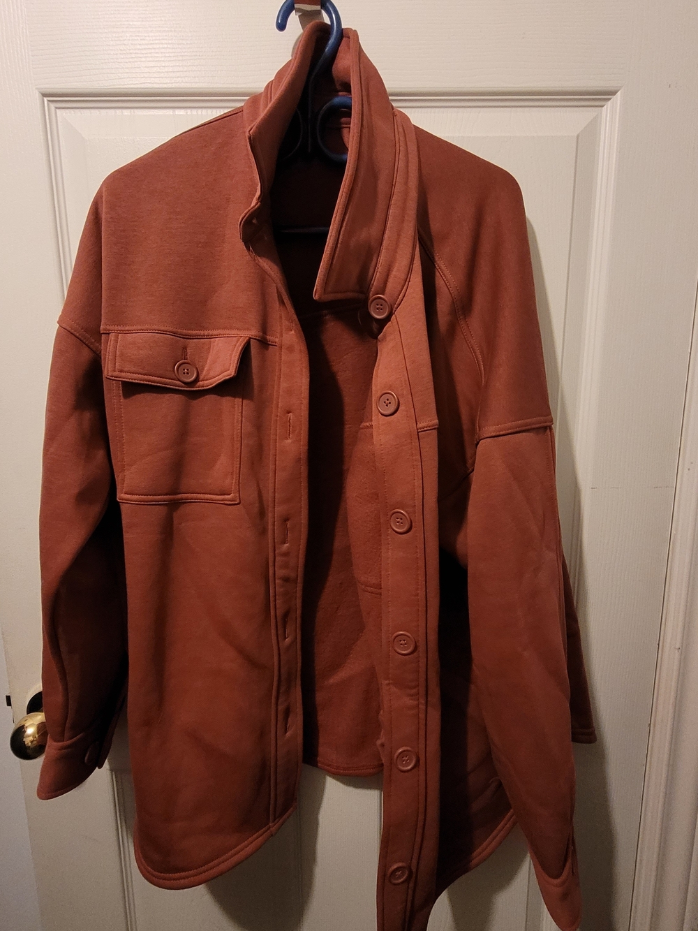 Lightweight Women's Rust Shirt Jacket